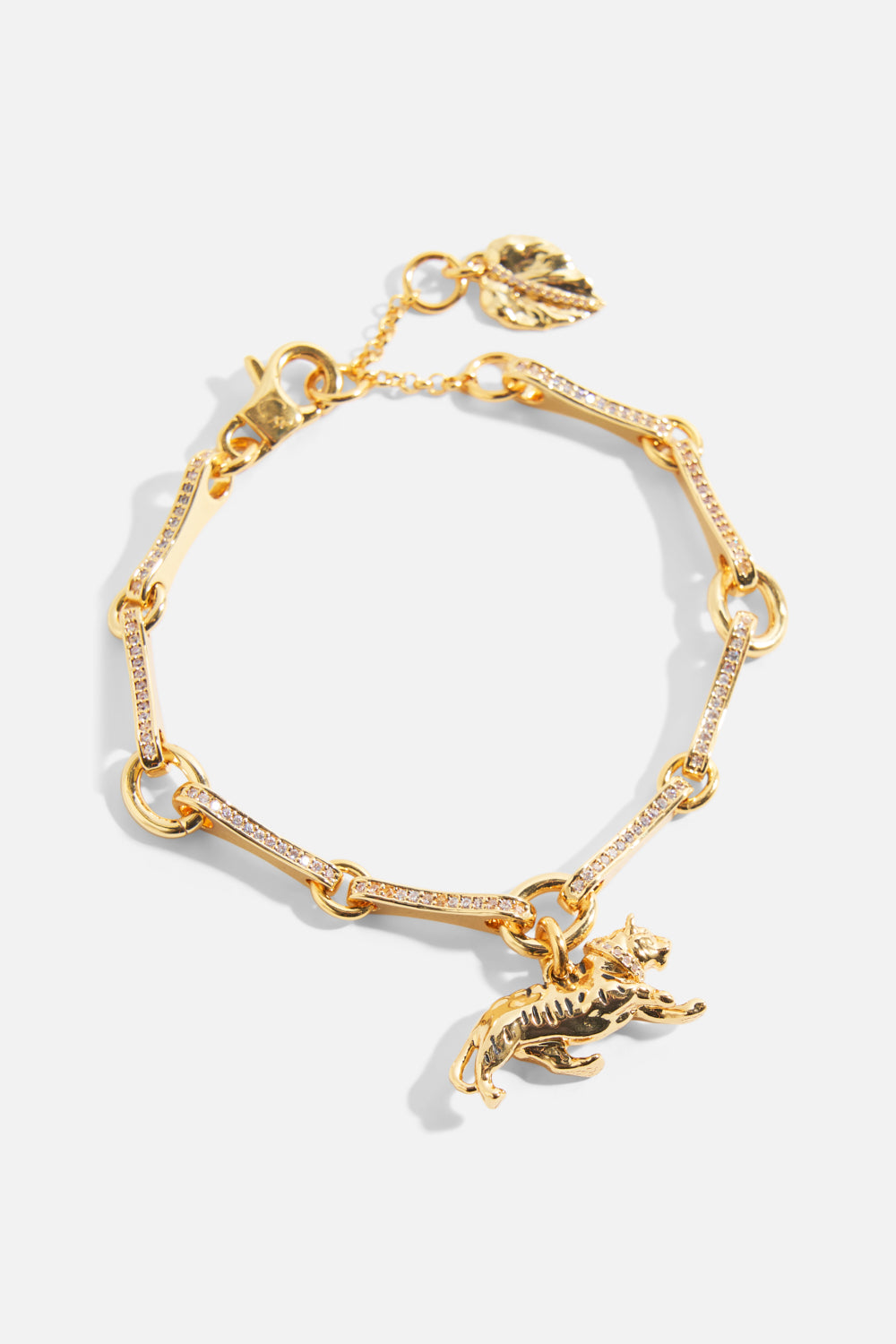The CAMILLA GILDED REALMS LEOPARD BRACELET GOLD