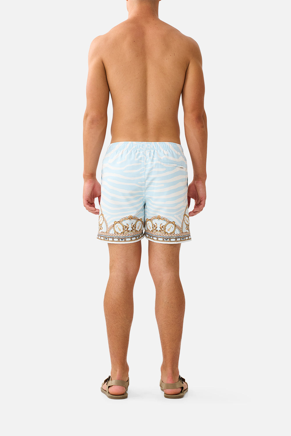 MID LENGTH BOARDSHORT WITH ELASTIC WAIST SPIRIT OF STRIPES