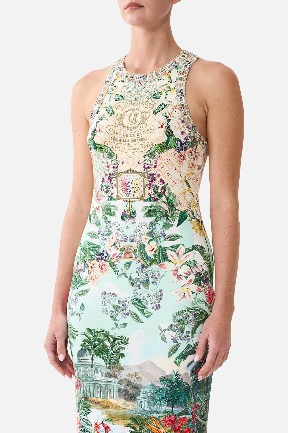 JERSEY TANK DRESS LA BELLE BOTANIQUE