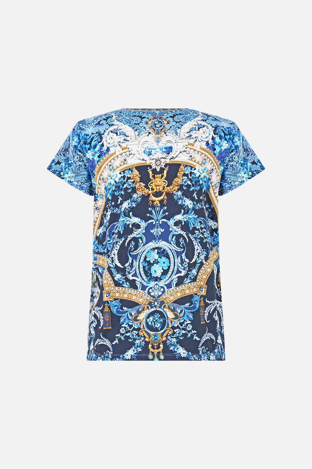 SLIM FIT ROUND NECK T-SHIRT SWEET SACRÉ BLEU
