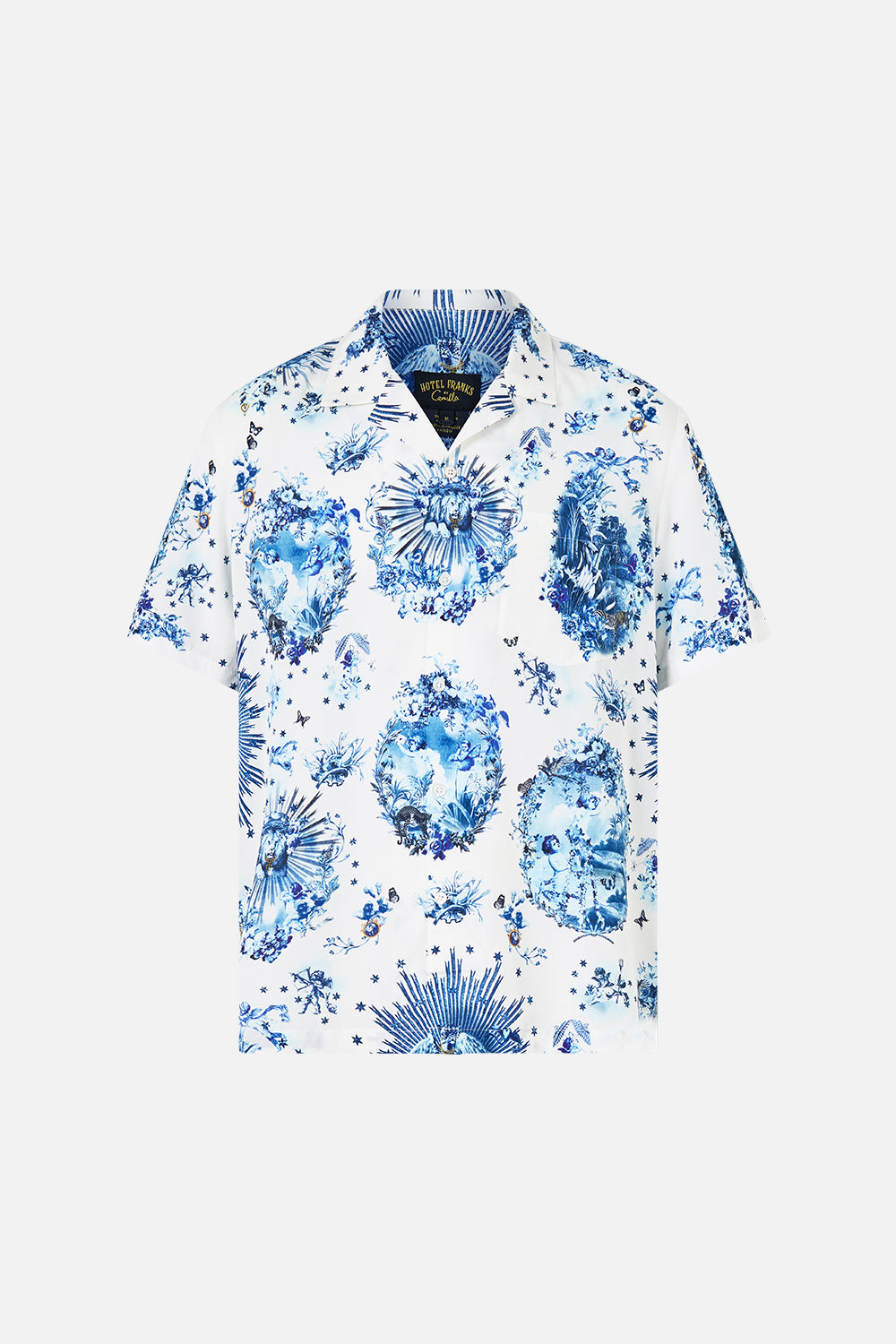 SHORT SLEEVE CAMP COLLARED SHIRT THE PORCELAIN PARLOUR