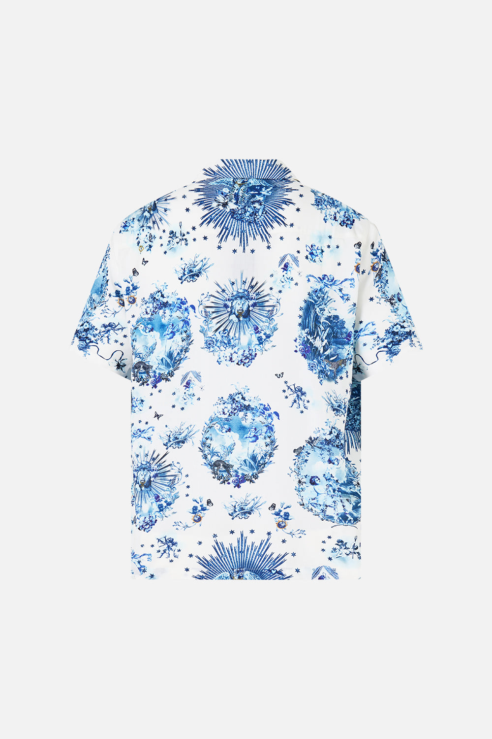 SHORT SLEEVE CAMP COLLARED SHIRT THE PORCELAIN PARLOUR