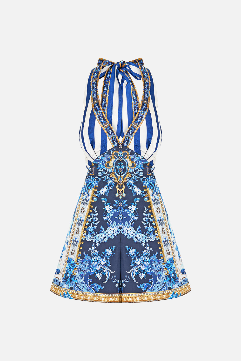 BUTTON FRONT HALTER PLAYSUIT SWEET SACRÉ BLEU
