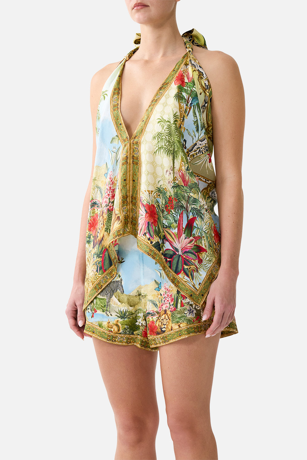 SCARF TIE TOP WANDERLUST EMPIRE