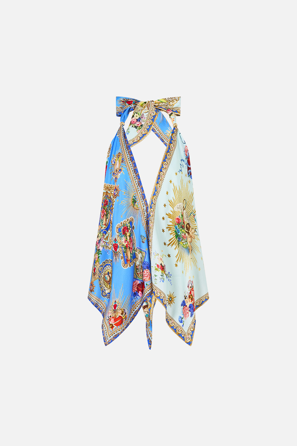 SCARF TIE TOP VERSES IN VINTAGE