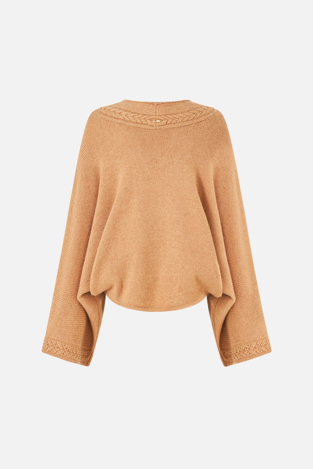 The CAMILLA CASHMERE KNIT RELAXED V-NECK SWEATER LEOPARD LIBERTINE