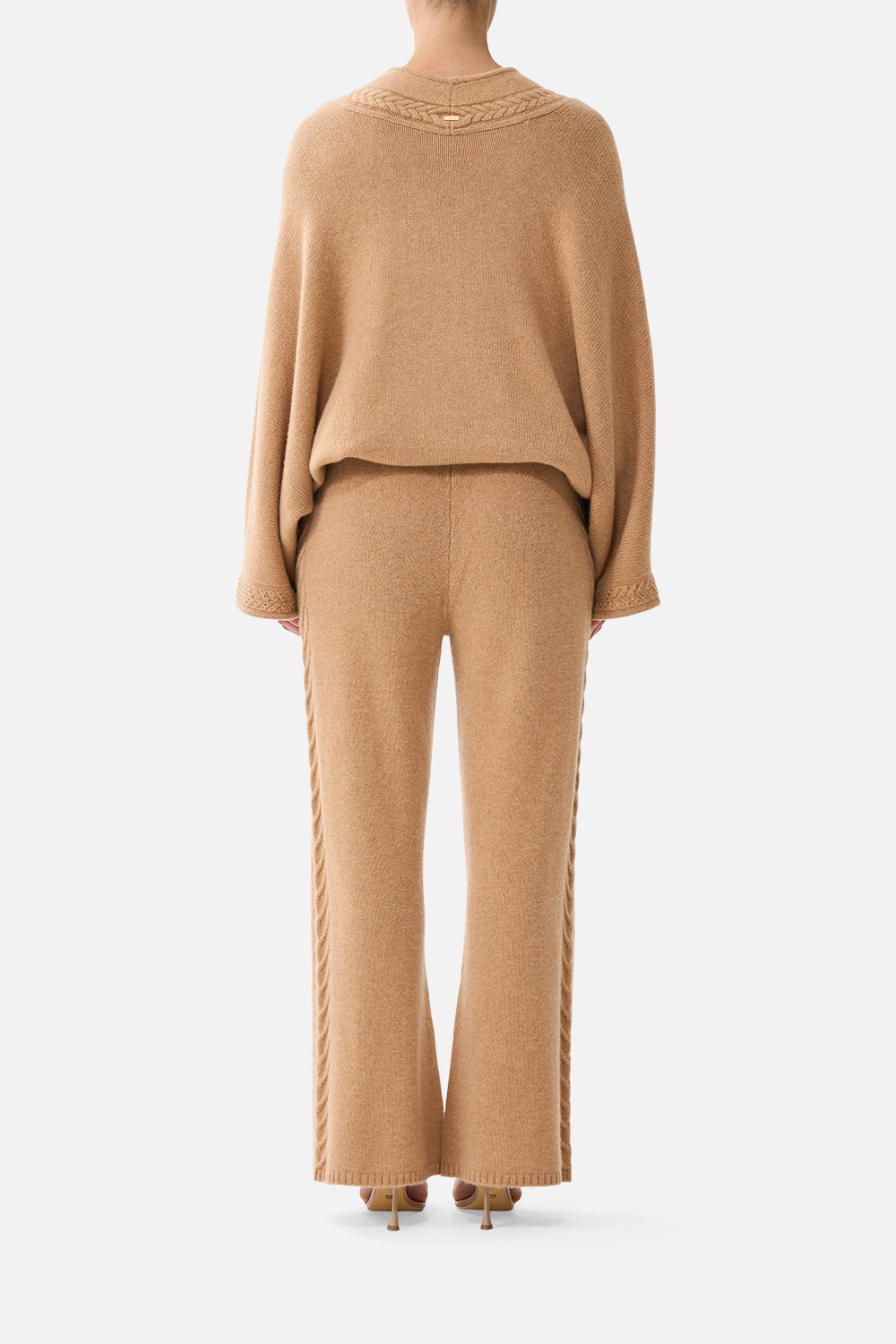 CASHMERE KNIT RELAXED V-NECK SWEATER LEOPARD LIBERTINE