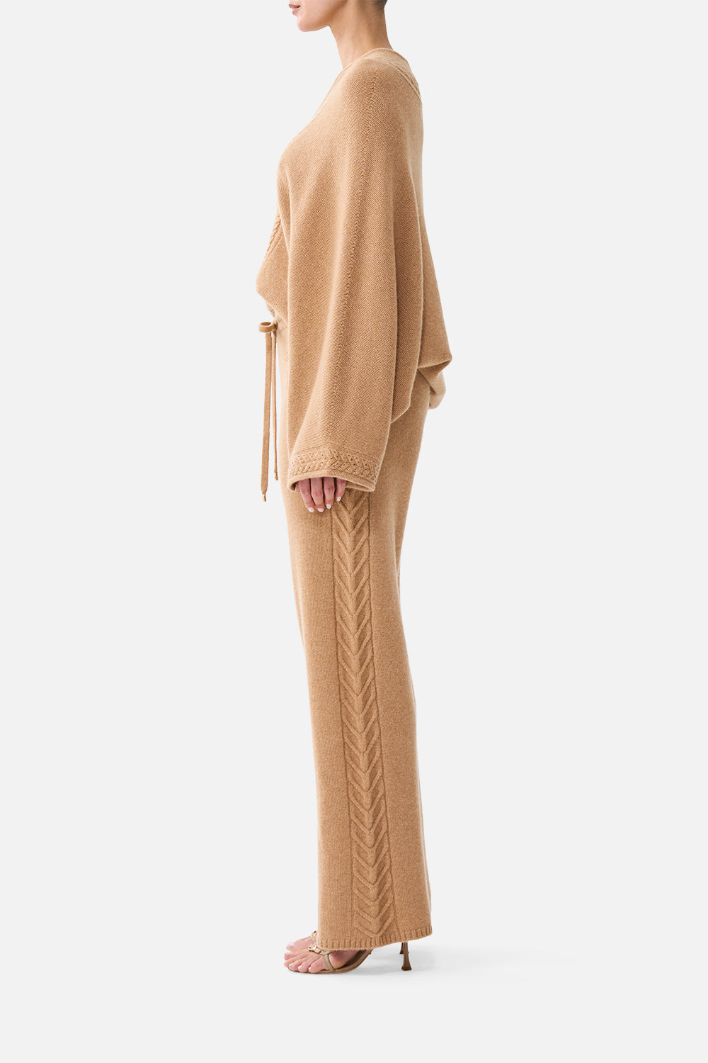 CASHMERE KNIT PANT LEOPARD LIBERTINE