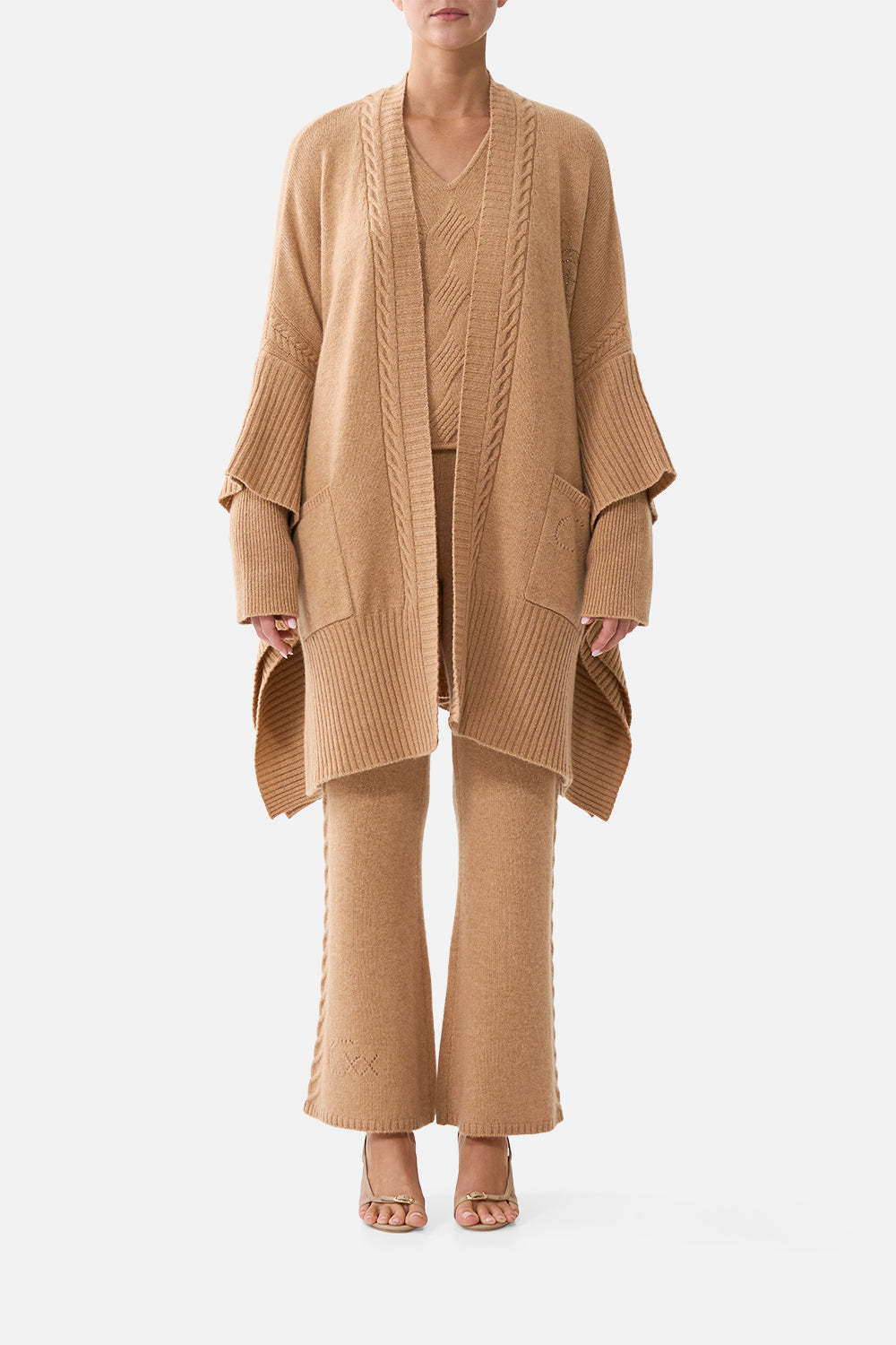 The CAMILLA CASHMERE KNIT OVERSIZED LAYER LEOPARD LIBERTINELEOPARD LIBERTINE