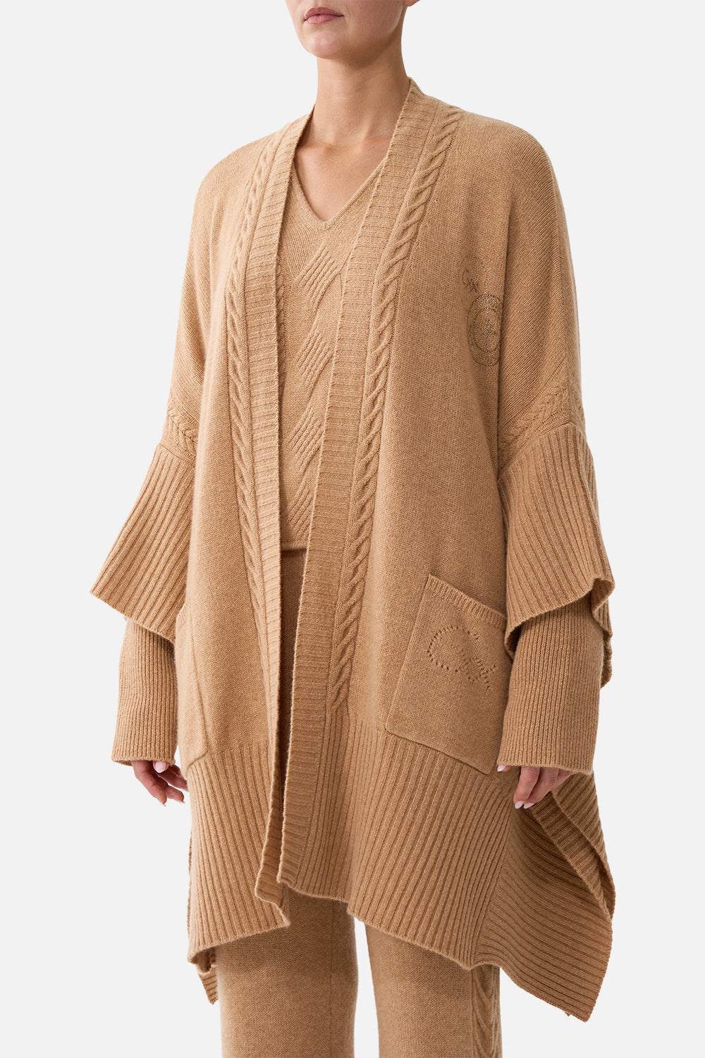 The CAMILLA CASHMERE KNIT OVERSIZED LAYER LEOPARD LIBERTINE