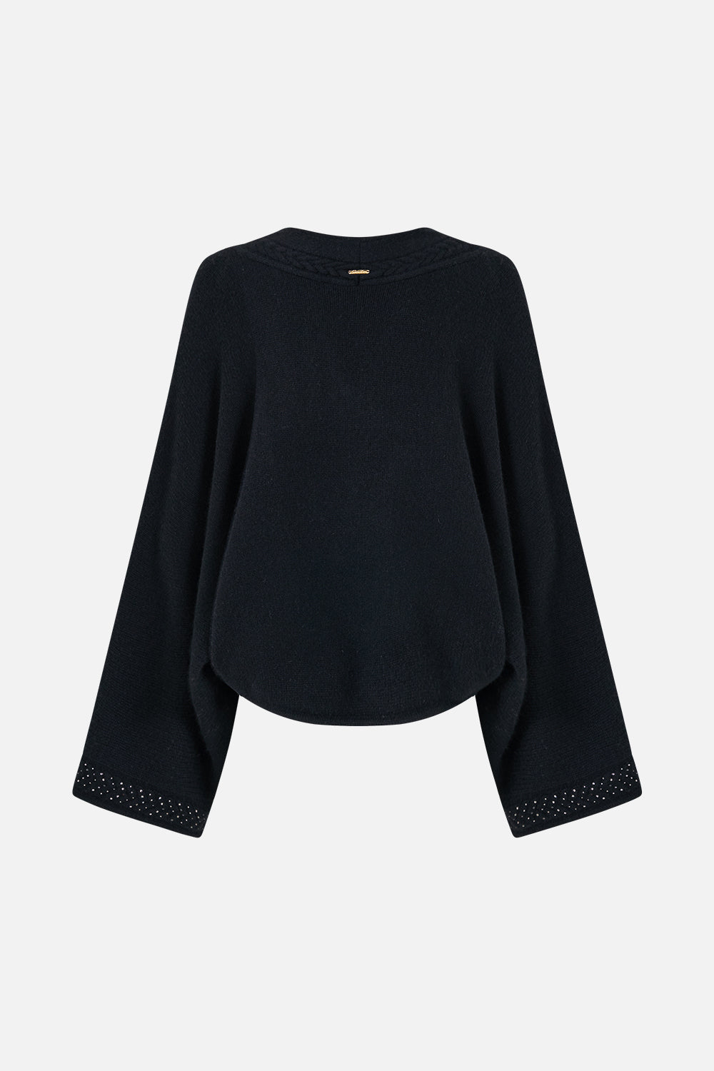 CASHMERE KNIT RELAXED V-NECK SWEATER NIGHT GARDEN