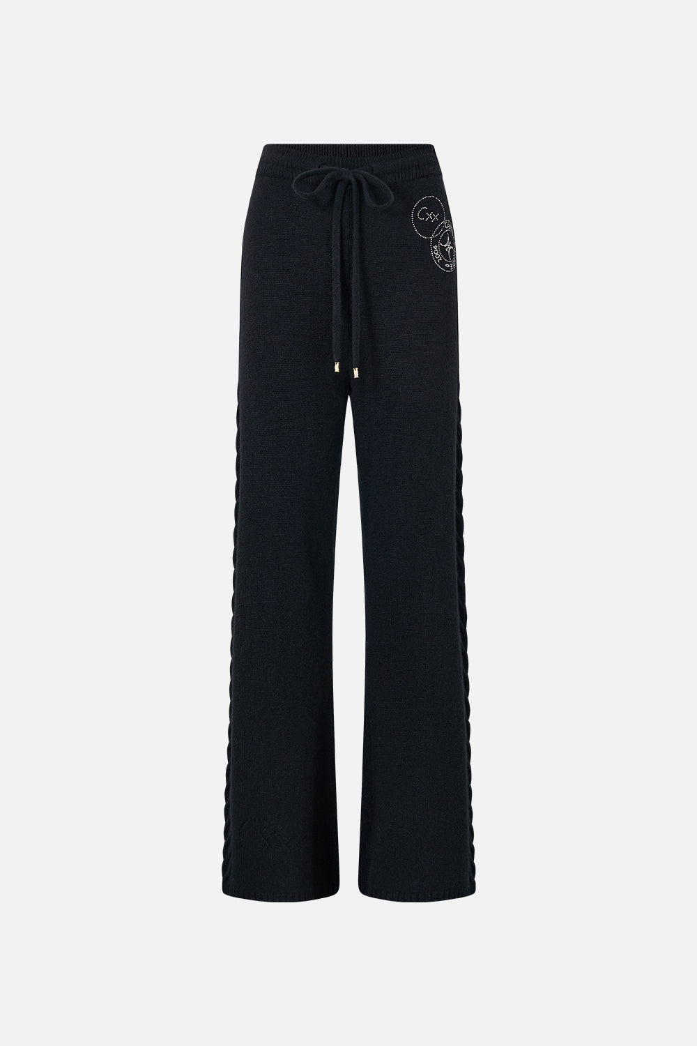 CASHMERE KNIT PANT NIGHT GARDEN