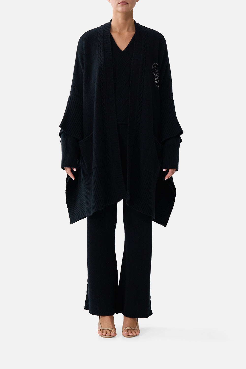 The CAMILLA CASHMERE KNIT OVERSIZED LAYER NIGHT GARDENNIGHT GARDEN