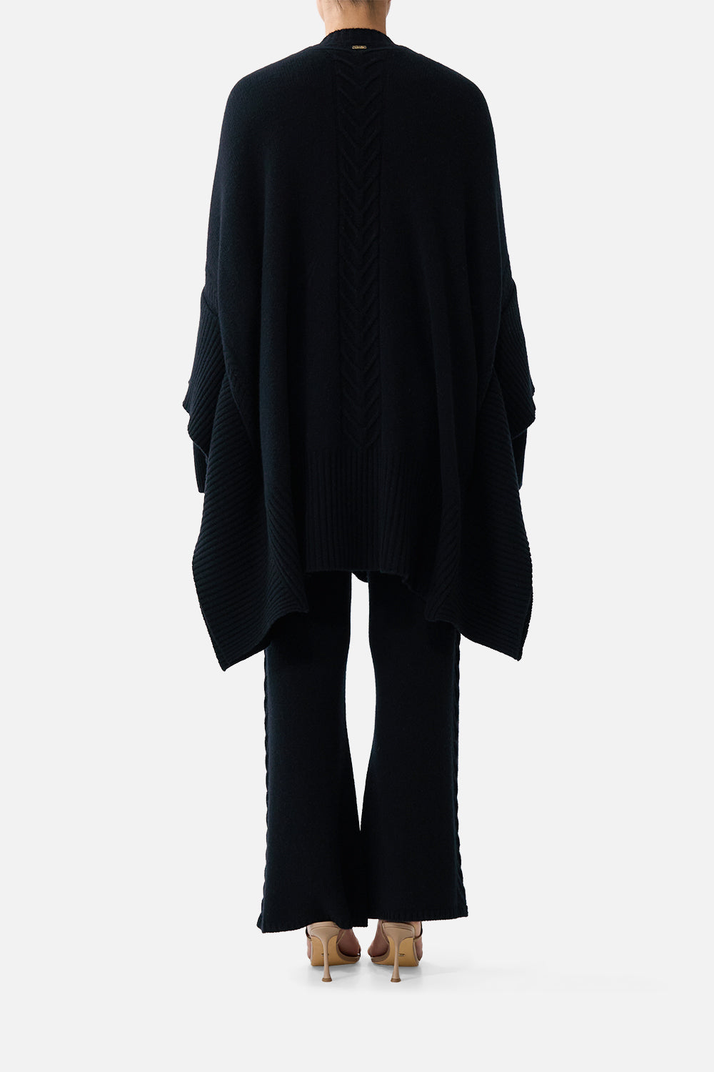 The CAMILLA CASHMERE KNIT OVERSIZED LAYER NIGHT GARDEN