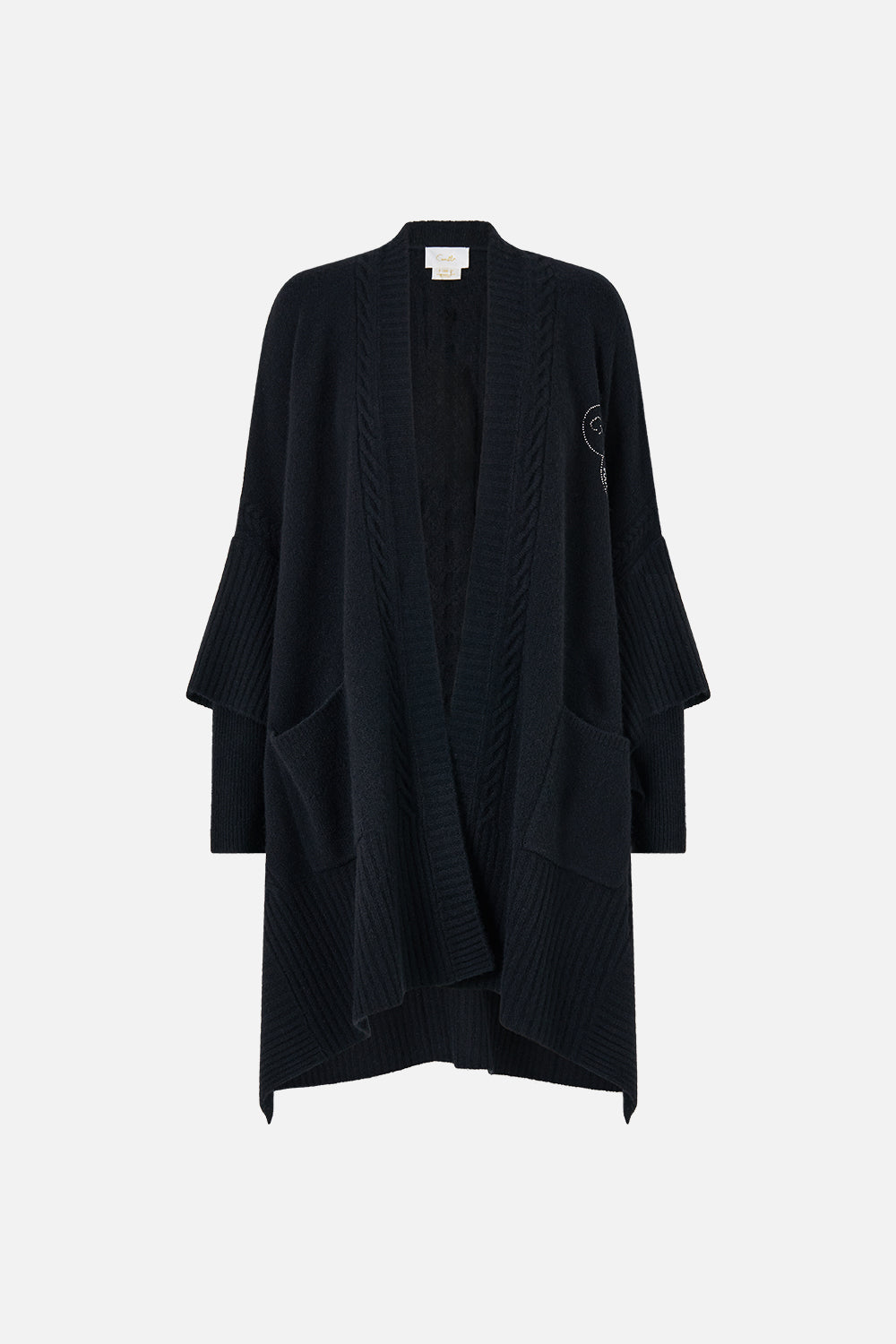 CASHMERE KNIT OVERSIZED LAYER NIGHT GARDEN