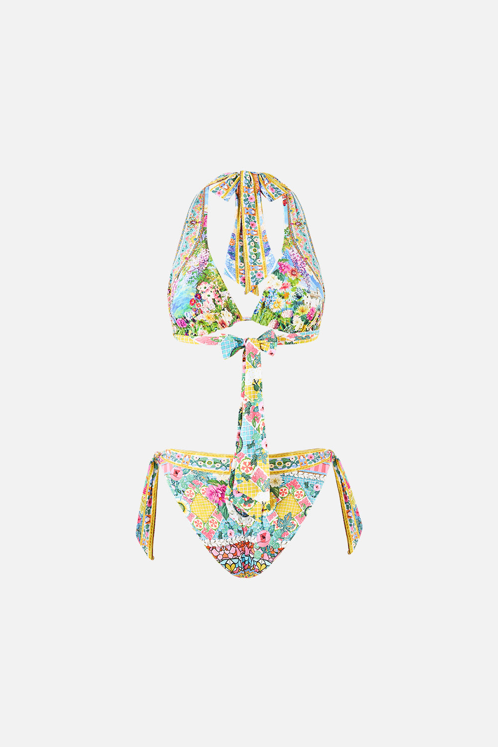 The CAMILLA REVERSIBLE SOFT THICK TIE TRI BIKINI SET NAVÀS NOUVEAU