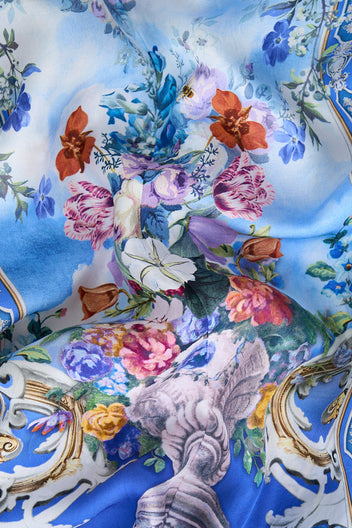 SMALL CANVAS CLUTCH OTTOMAN OPULENCE