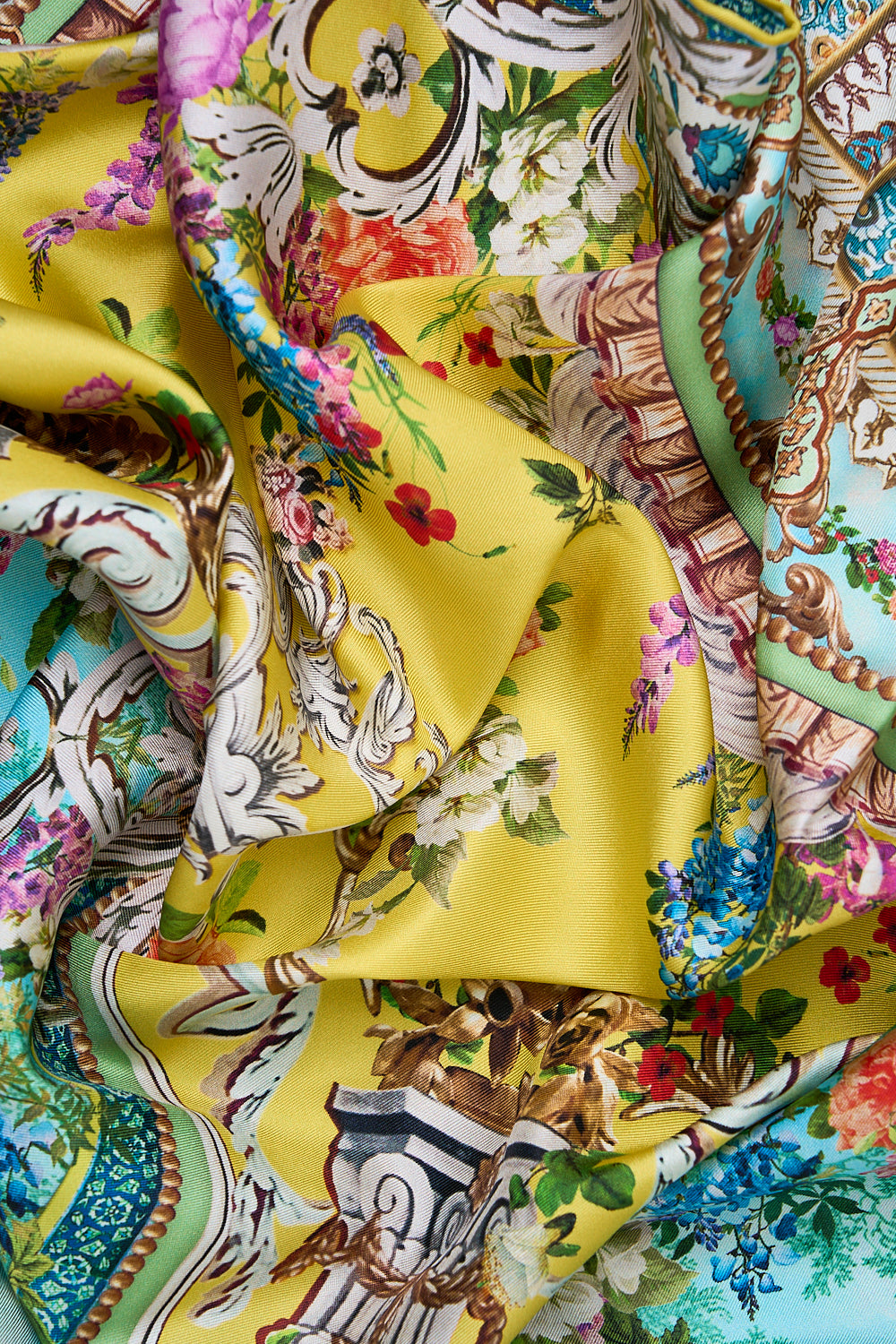 Tales Of Topkapi Palace Printed Silk Twill Square Scarf | CAMILLA AU