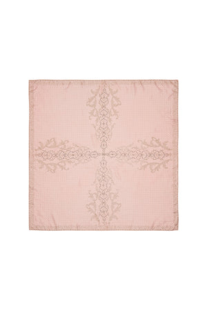 LARGE SQUARE SCARF LUXE PINK