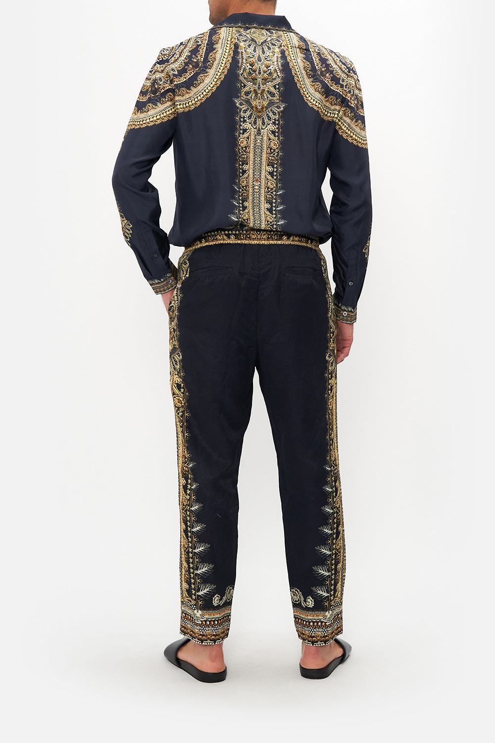 STRAIGHT LEG ELASTICATED WAIST PANT ITS ALL OVER TORERO