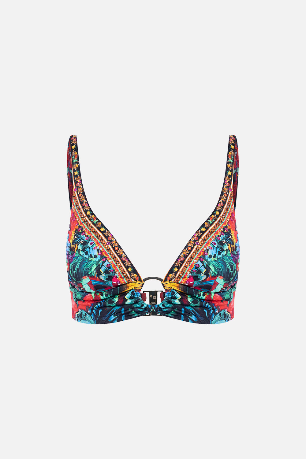 RING FRONT HIGH TRI BRA IN A FLUTTER