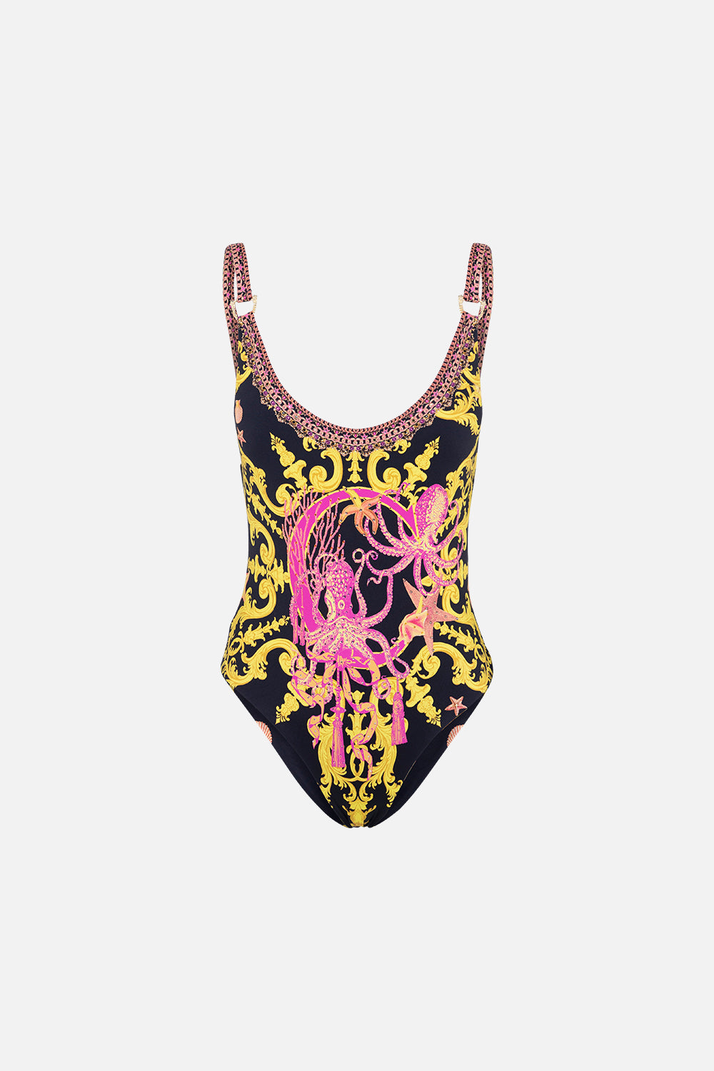 SCOOP ONE PIECE WITH TRIM LADY STARDUST