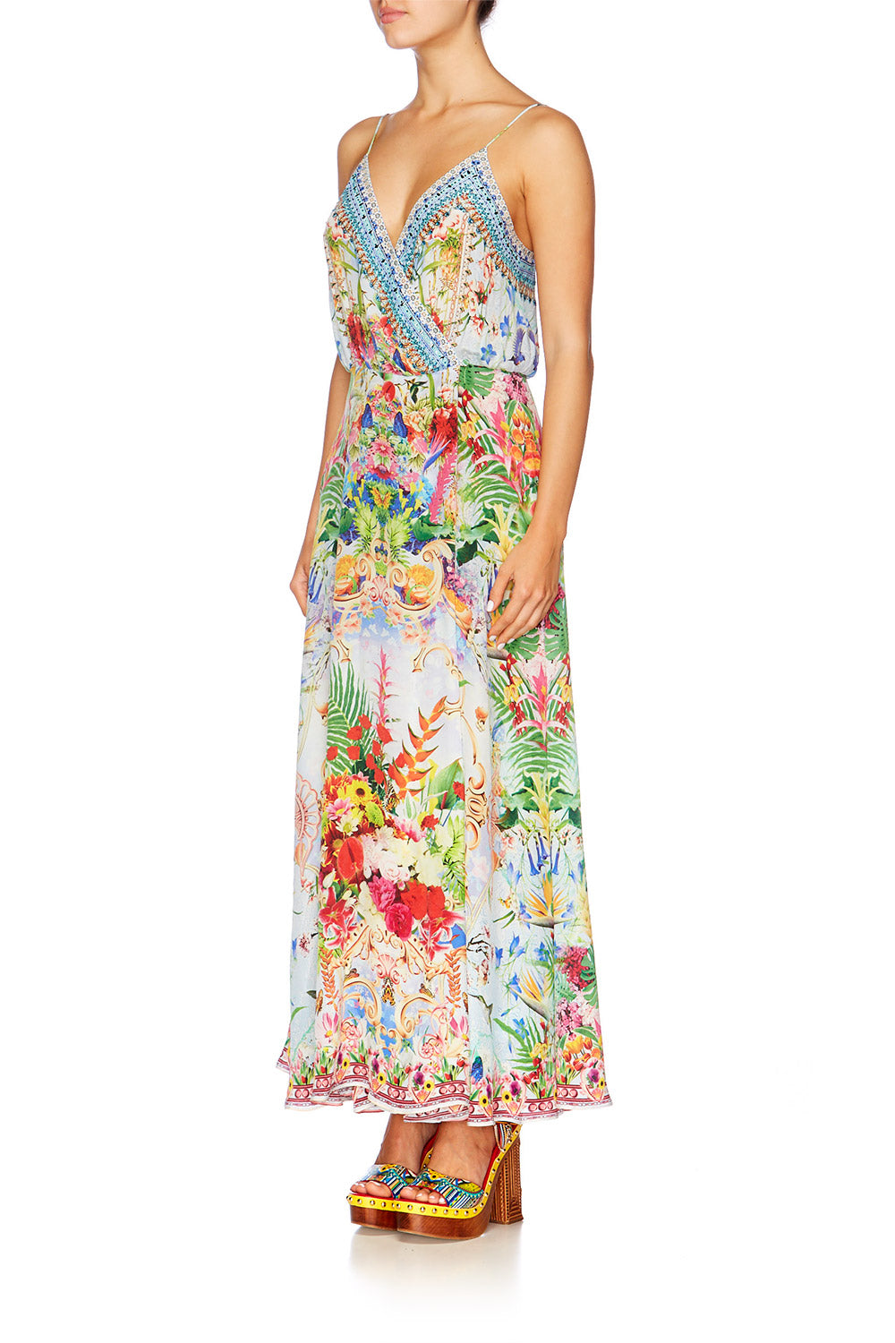 MIRANDAS DIARY STRAPPY WRAP DRESS