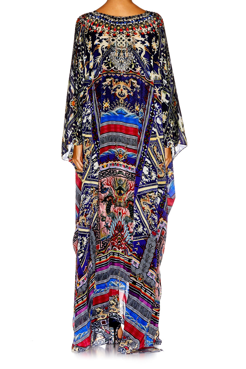 STITCH OF TIME SPLIT FRONT AND SLEEVE KAFTAN