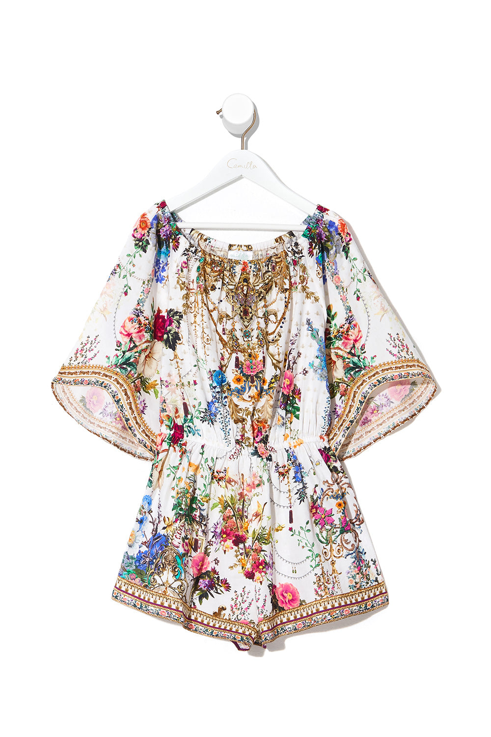KIDS 3/4 FLARE SLEEVE PLAYSUIT 12-14 BY THE MEADOW