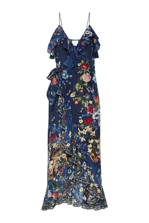 Nicholas arielle floral hot sale wrap maxi dress