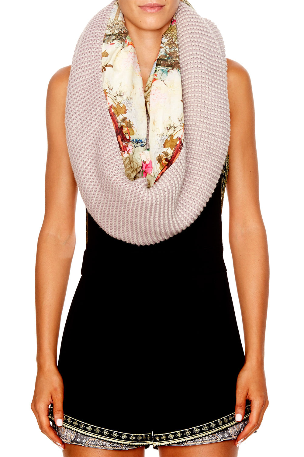 GIRL IN THE GARDEN DOUBLE SIDED SCARF