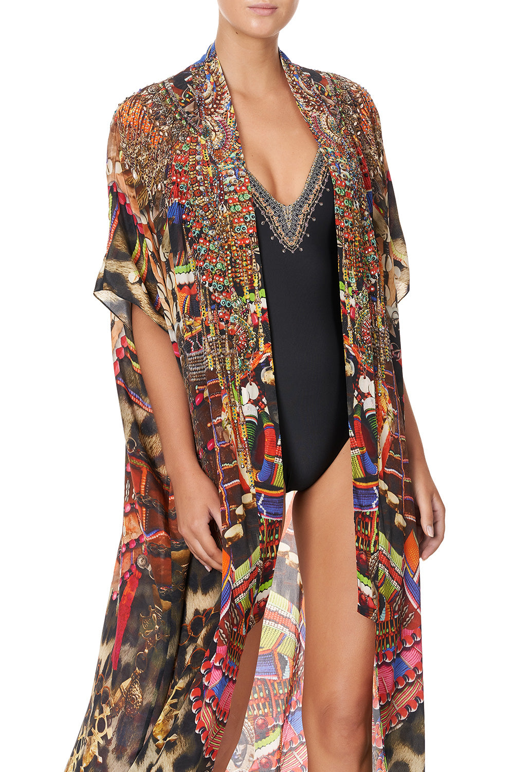 KIMONO COAT SPEAKING IN COLOUR