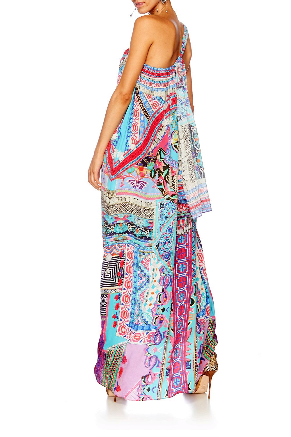 FESTIVAL FRIENDS DRAWSTRING DRESS