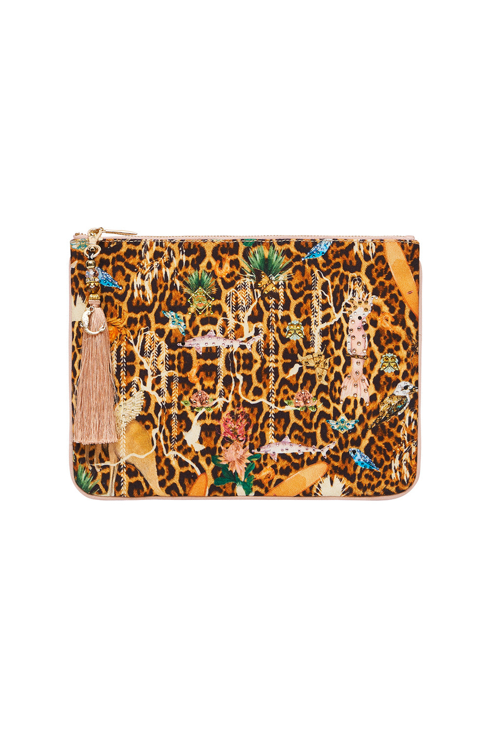 SMALL CANVAS CLUTCH FAUNA ELECTRO