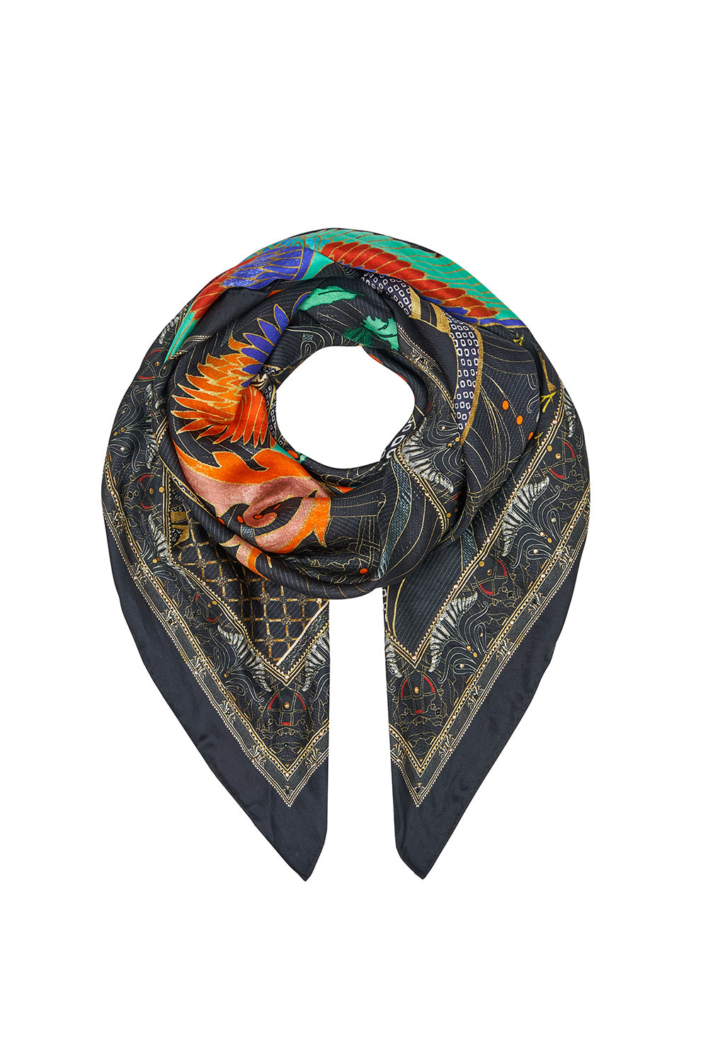 LARGE SQUARE SCARF WISE WINGS