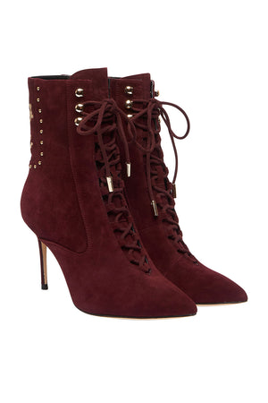 LACED BOOT BURGUNDY
