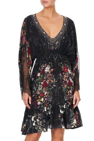 Short Dress With Lace Sleeve, To The Gypsy | CAMILLA AU – CAMILLA
