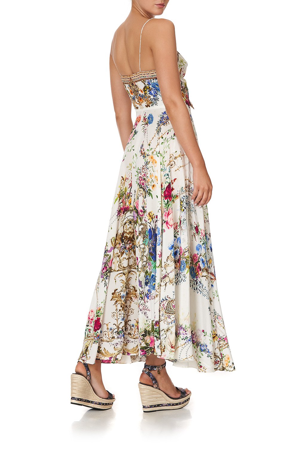 LONG DRESS WITH TIE FRONT BY THE MEADOW