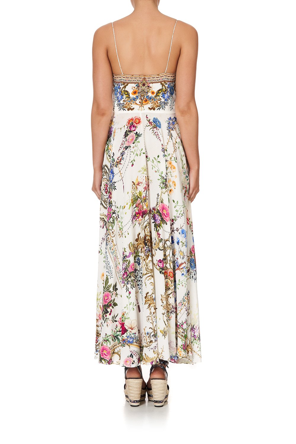 LONG DRESS WITH TIE FRONT BY THE MEADOW