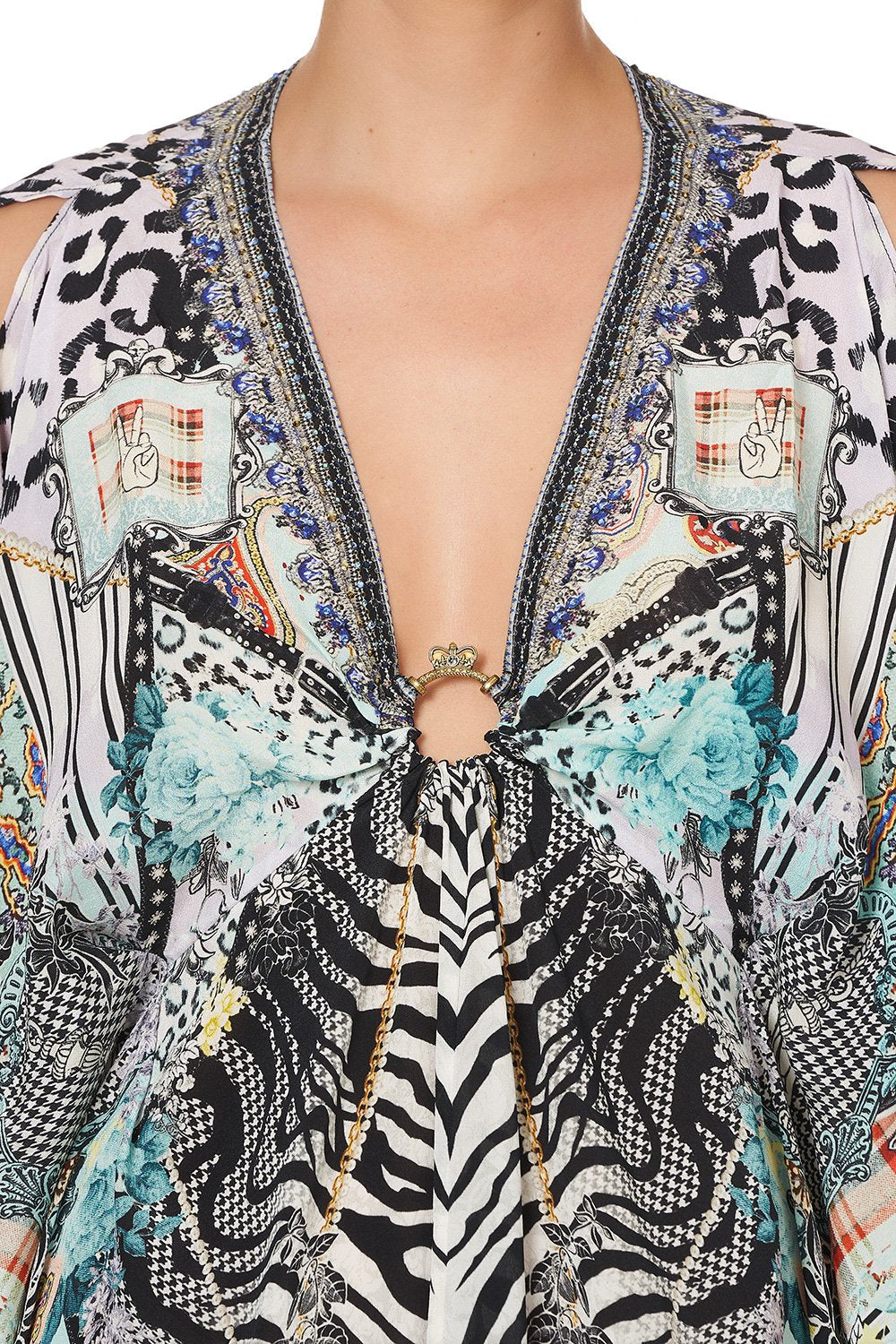 SHORT KAFTAN WITH HARDWARE THINK KINKS