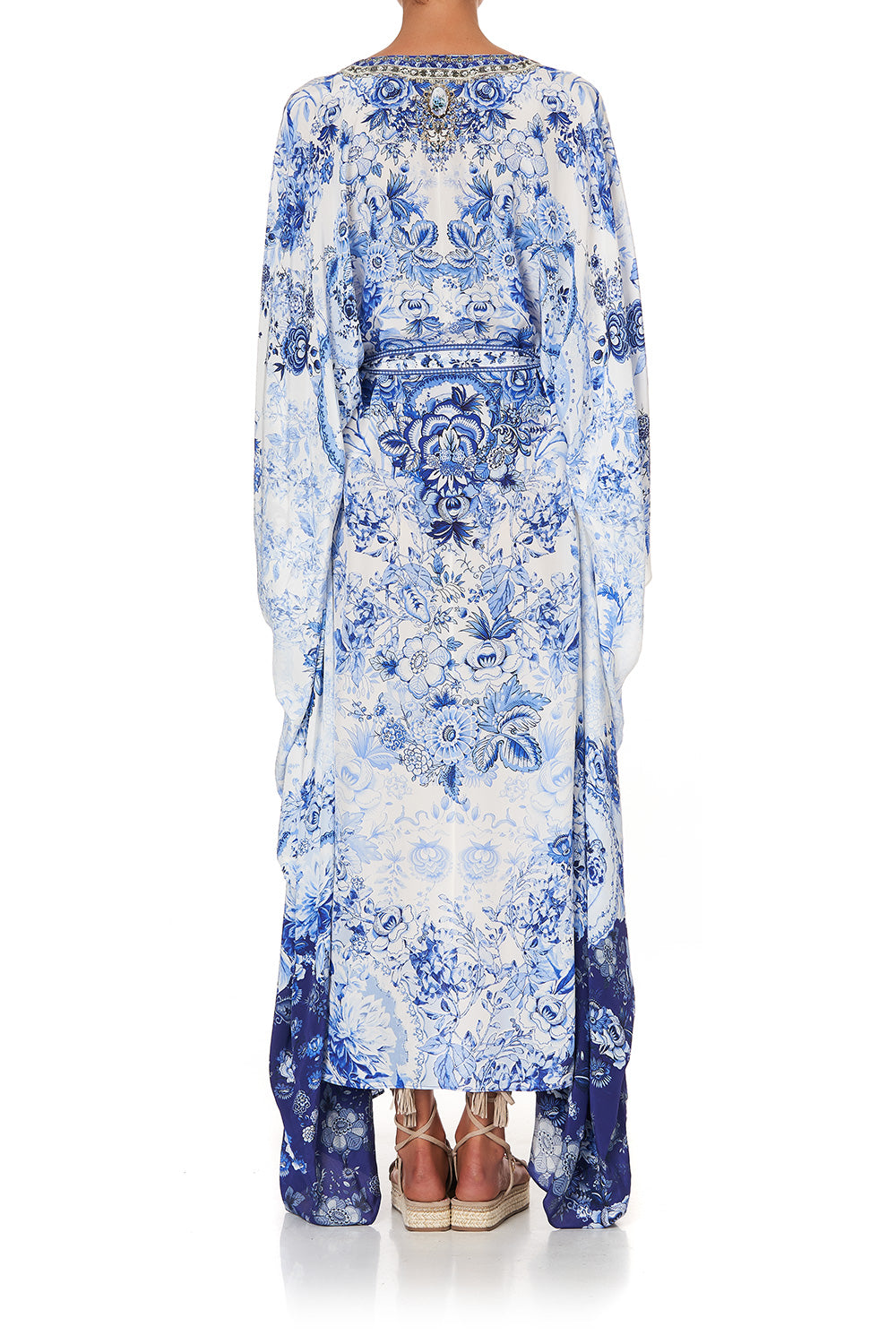 SPLIT HEM LACE UP KAFTAN HIGH TEA