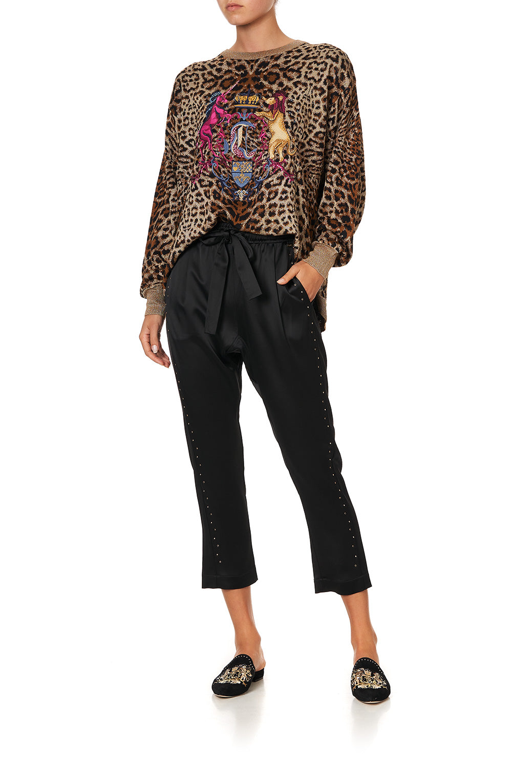 KNIT PRINTED JUMPER POETIC ANARCHY