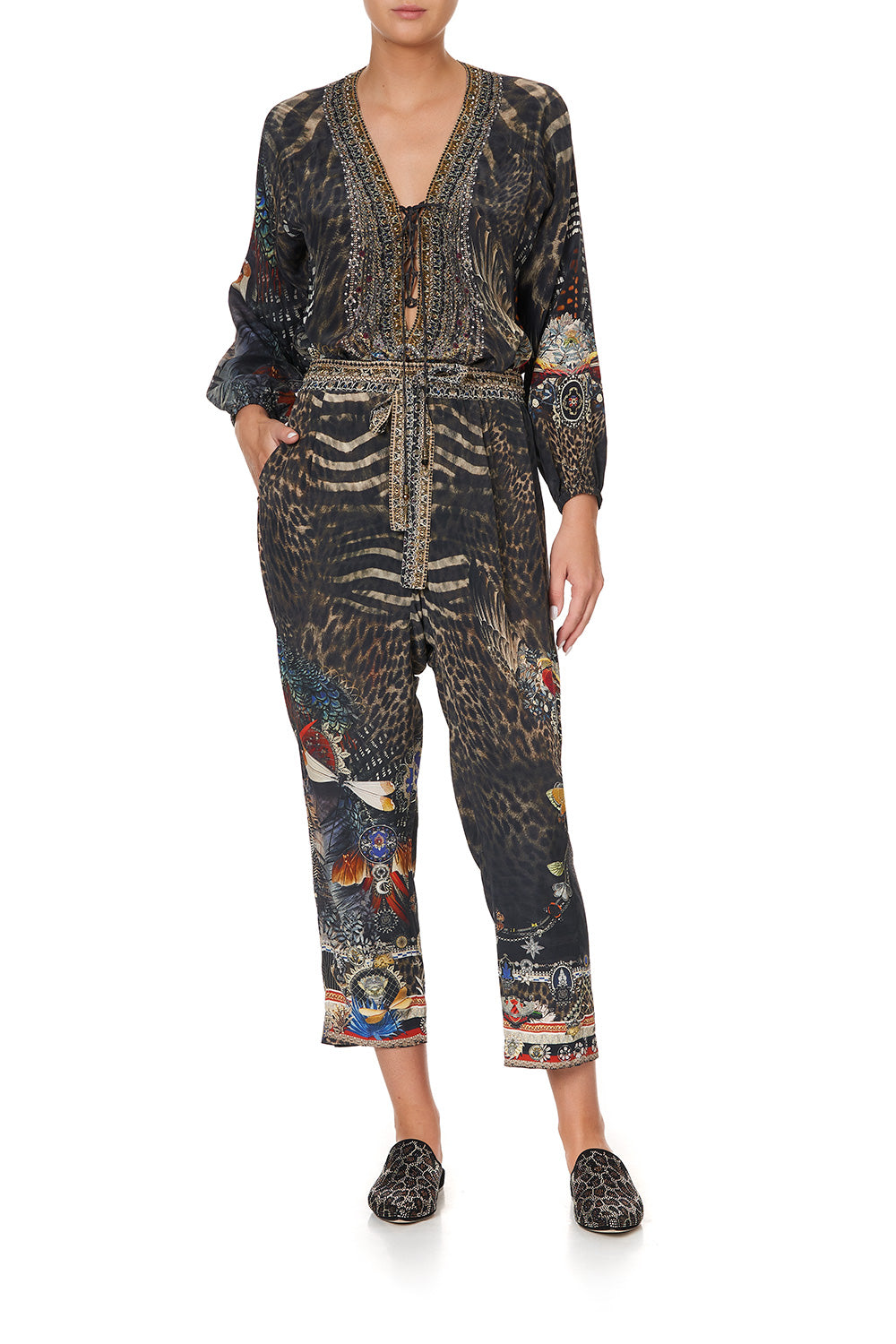 DROP CROTCH SLIM LEG PANT TREASURE CHASER