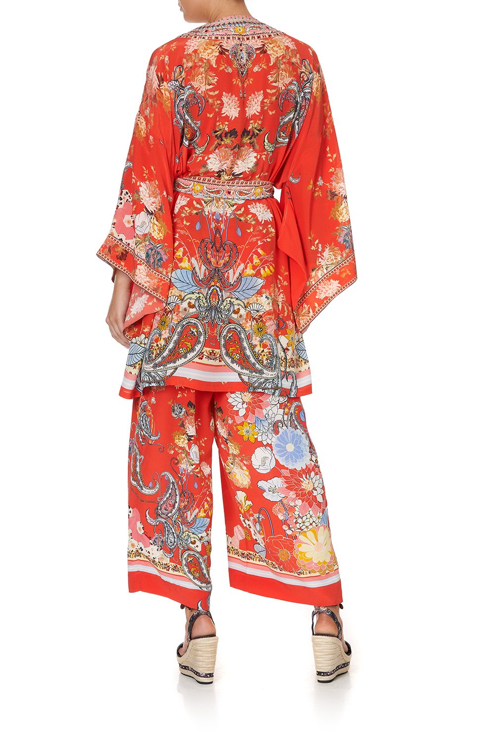 KIMONO WITH TIE BELT PAISLEY IN PATCHES