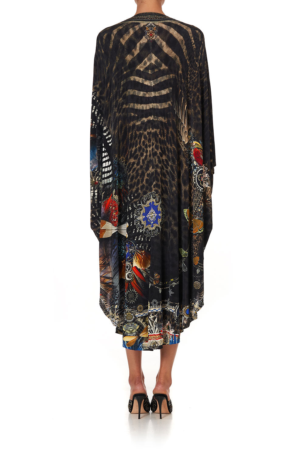 JERSEY LONG KAFTAN WITH ROUNDED HEM TREASURE CHASER