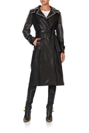 LEATHER TRENCH COAT LEATHER