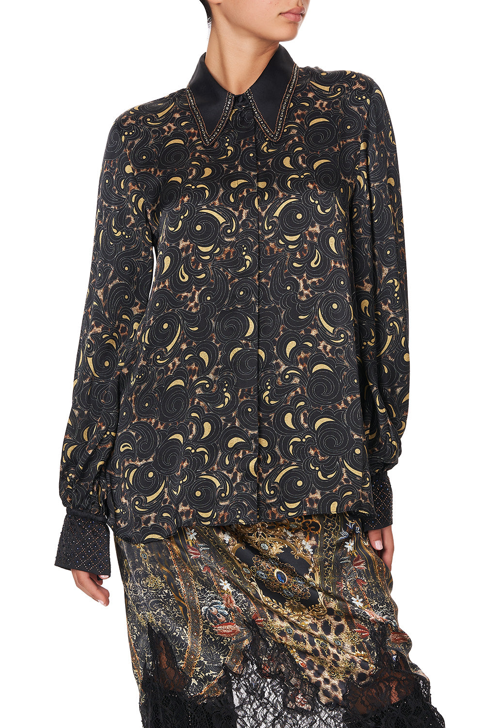 CURVED COLLAR BLOUSE ABINGDON PALACE