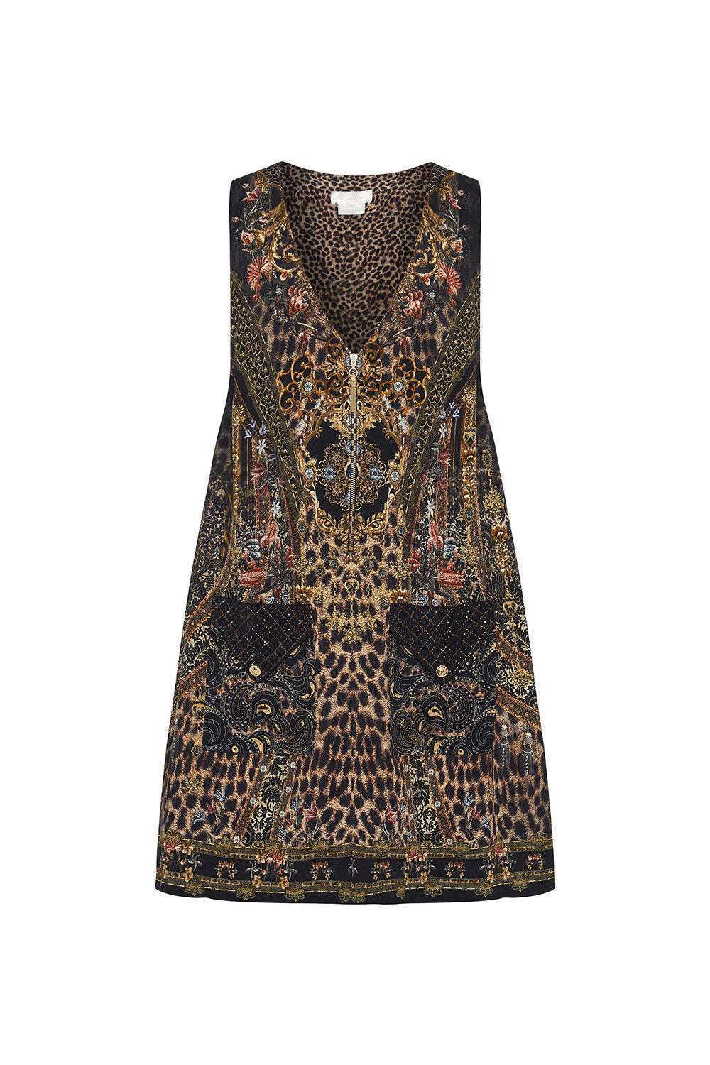 V NECK SHIFT DRESS ABINGDON PALACE