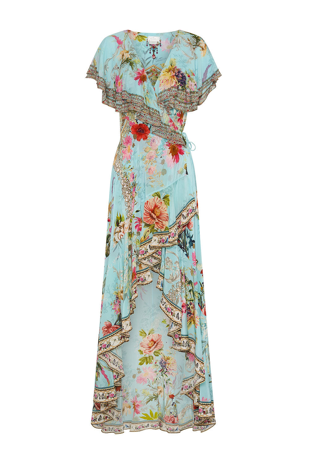 FRILL SLEEVE LONG DRESS A ROYAL STITCH UP