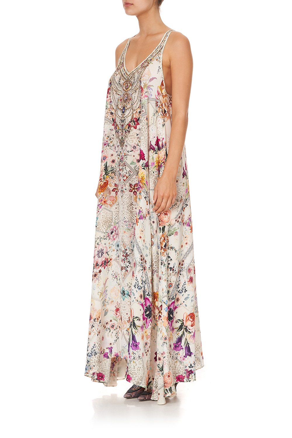 V NECK RACERBACK DRESS SEW IN LOVE